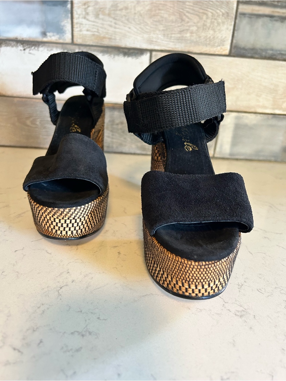 Free People Sport Society Suede Woven
Block Heel Platform Sandals - Picture 10 of 13
